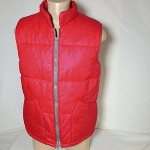 Puffer Vest Polar Bear USA LG True Red, 2 Way Zipper